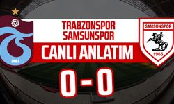 Trabzonspor-Samsunspor maçı canlı anlatım