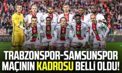 Trabzonspor-Samsunspor maçının kadrosu belli oldu!
