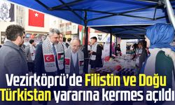 Vezirköprü’de Filistin ve Doğu Türkistan yararına kermes açıldı