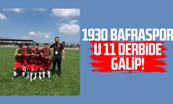 1930 Bafraspor U 11 derbide galip!
