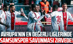 Avrupa’nın en değerli liglerinde Samsunspor savunması zirvede!
