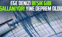 Ege Denizi beşik gibi sallanıyor! Yine deprem oldu