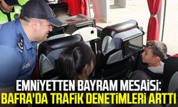 Emniyetten bayram mesaisi: Bafra'da trafik denetimleri arttı