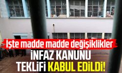 İnfaz kanunu teklifi kabul edildi! İşte madde madde değişiklikler