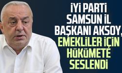 İYİ Parti Samsun İl Başkanı Hasan Aksoy, emekliler için hükümete seslendi