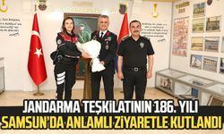 Jandarma Teşkilatının 186. yılı Samsun’da anlamlı ziyaretle kutlandı