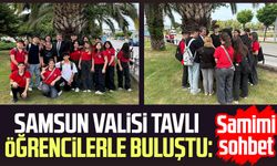 Samsun Valisi Orhan Tavlı öğrencilerle buluştu: Samimi sohbet