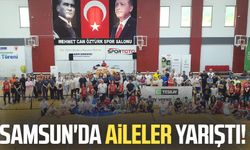 Samsun'da aileler yarıştı!