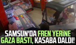 Samsun'da fren yerine gaza bastı, kasaba daldı!