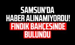 Samsun'da haber alınamıyordu! Fındık bahçesinde bulundu