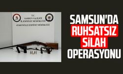 Samsun Atakum'da ruhsatsız silahlar ele geçirildi!