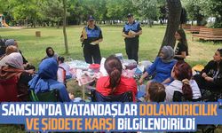 Samsun'da vatandaşlar dolandırıcılık ve şiddete karşı bilgilendirildi