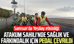 Samsun’da Yeşilay etkinliği: Atakum Sahili'nde sağlık ve farkındalık için pedal çevrildi
