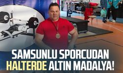 Samsunlu sporcudan halterde altın madalya!