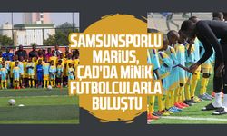 Samsunsporlu Marius, Çad'da minik futbolcularla buluştu