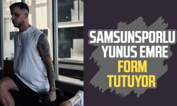 Samsunsporlu Yunus Emre Çift form tutuyor