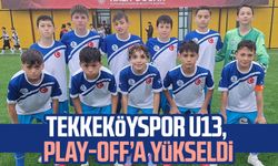 Tekkeköyspor U13, deplasmandaki zaferle play-off’a yükseldi