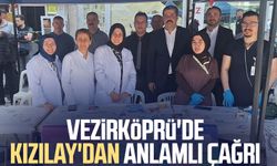 Vezirköprü'de Kızılay'dan anlamlı çağrı