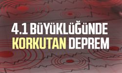 Antalya'da 4.1 büyüklüğünde korkutan deprem