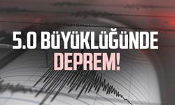 Muğla açıklarında 5 büyüklüğünde deprem