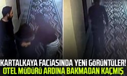 Kartalkaya faciasında yeni görüntüler! Otel müdürü ardına bakmadan kaçmış