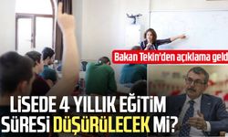 Bakan Tekin açıkladı: "Kamuoyundaki tartışmaları izliyoruz"