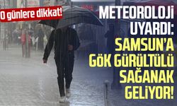 Meteoroloji uyardı: Samsun’a gök gürültülü sağanak geliyor!