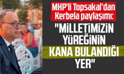 MHP'li İlyas Topsakal’dan Kerbela paylaşımı: "Milletimizin yüreğinin kana bulandığı yer"