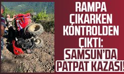 Rampa çıkarken kontrolden çıktı: Samsun’da patpat kazası!