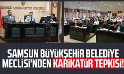 Samsun Büyükşehir Belediye Meclisi'nden karikatür tepkisi!