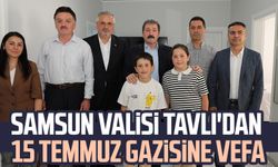 Samsun Valisi Orhan Tavlı'dan 15 Temmuz Gazisi Turan Ay'a anlamlı ziyaret