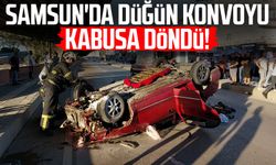 Samsun'da düğün konvoyu kabusa döndü!