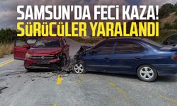 Samsun'da kaza! Sürücüler yaralandı