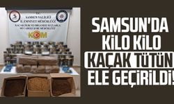 Samsun'da kilo kilo kaçak tütün ele geçirildi!