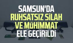 Samsun Yakakent'te ruhsatsız silah ve mühimmat ele geçirildi