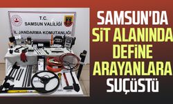 Samsun'da sit alanında define arayanlara suçüstü