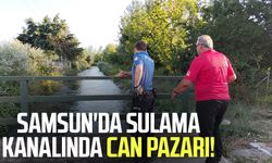 Samsun'da sulama kanalında can pazarı!