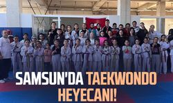 Samsun'da Taekwondo heyecanı: 45 sporcu katıldı
