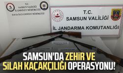 Samsun'da zehir ve silah kaçakçılığı operasyonu!
