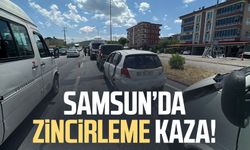 Samsun Atakum'da zincirleme kaza!