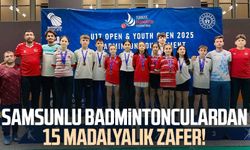 Samsunlu badmintonculardan 15 madalyalık zafer!