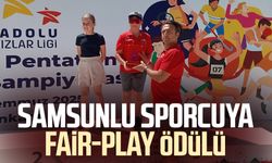 Samsunlu sporcu Oğuz Bilge Aydıngül'e Fair-Play ödülü