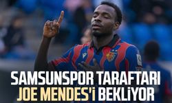 Samsunspor taraftarı Joe Mendes'i bekliyor