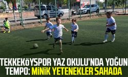 Tekkeköyspor Yaz Okulu’nda yoğun tempo: Minik yetenekler sahada