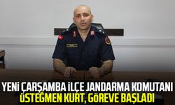 Yeni Çarşamba İlçe Jandarma Komutanı Üsteğmen Coşkun Kurt, göreve başladı