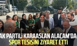 AK Partili Çiğdem Karaaslan Alaçam'da spor tesisini ziyaret etti