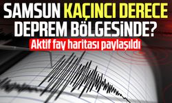 Aktif fay haritası paylaşıldı: Samsun kaçıncı derece deprem bölgesinde?