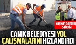 Canik Belediyesi yol çalışmalarını hızlandırdı: Başkan İbrahim Sandıkçı sahada