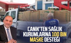 Canik Belediyesi'nden sağlık kurumlarına 100 bin maske desteği