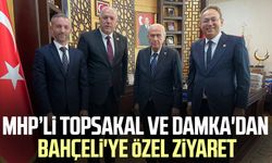 MHP'li İlyas Topsakal ve Fikrim Damka'dan Bahçeli'ye özel ziyaret